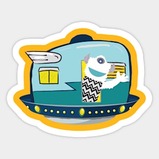 Gargleck's Space Ship Sticker